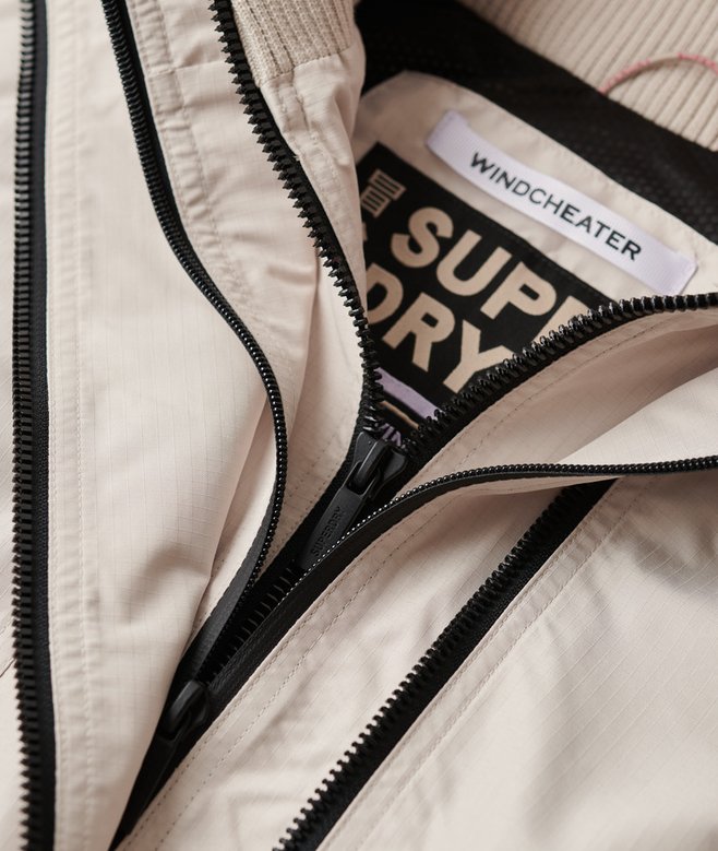 Hooded Embroidered SD Windbreaker Jacket