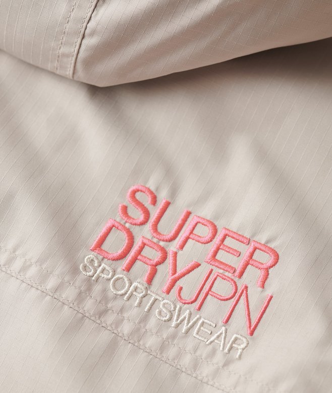 Hooded Embroidered SD Windbreaker Jacket