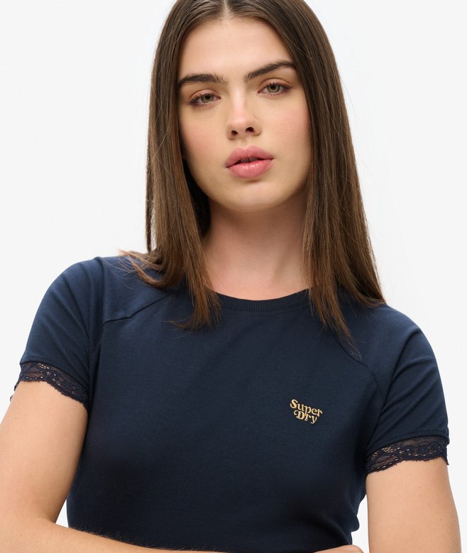 90s Lace Trim T-Shirt