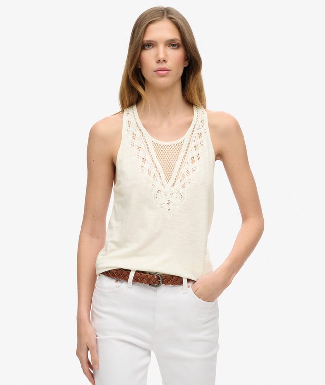 Jersey Lace Vest