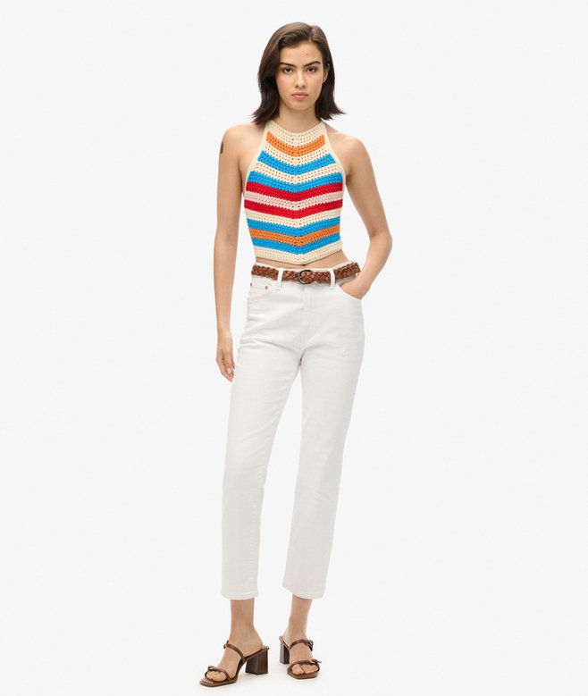 Hanky Hem Halter Crochet Top