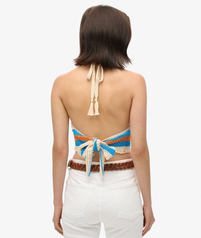 Hanky Hem Halter Crochet Top