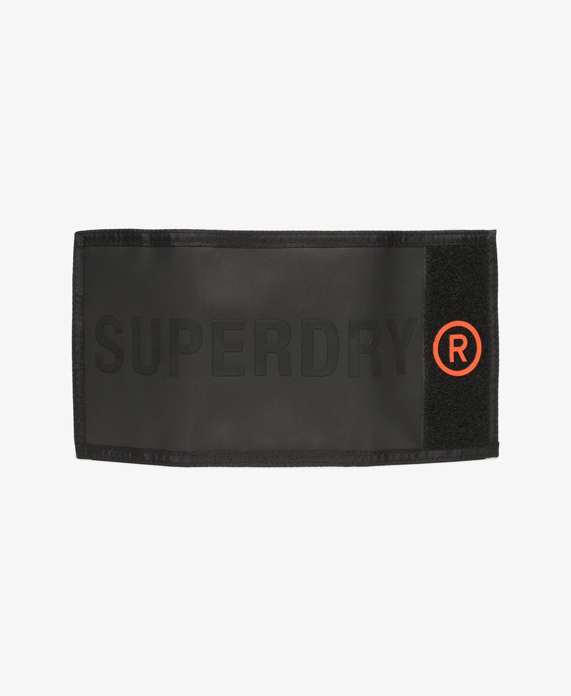 Superdry Damen Tarp Dreifach-Geldbörse – Schwarz, Mit Klettverschluss, Kartenfächer & Münzfach