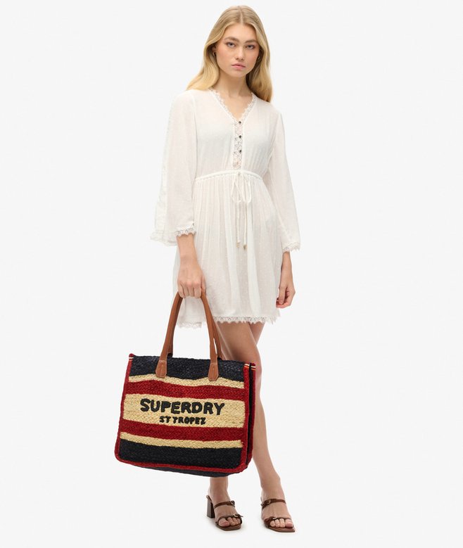 Raffia Luxe Tote Bag