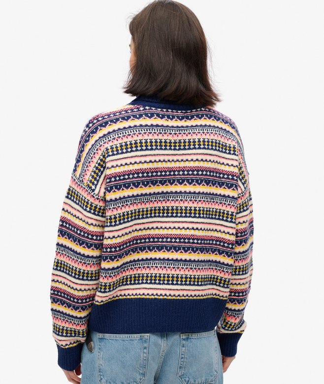 Textured Stripe Pattern Jumper