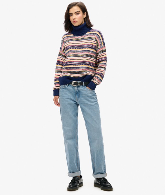Textured Stripe Pattern Jumper