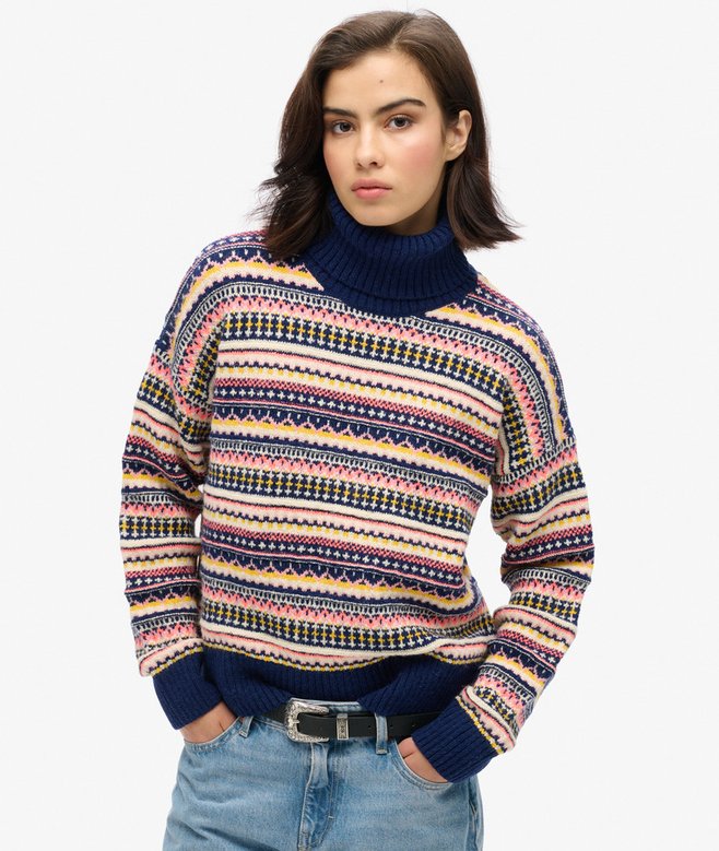 Textured Stripe Pattern Jumper