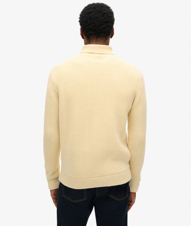 The Merchant Store - Cable Roll Neck Jumper