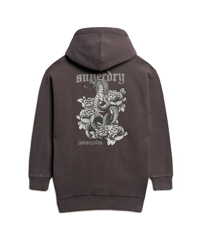 Tattoo Rhinestone Hooded Dress