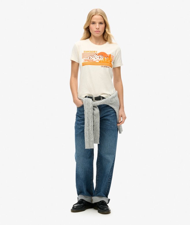 Outdoor Stripe Fitted T-Shirt