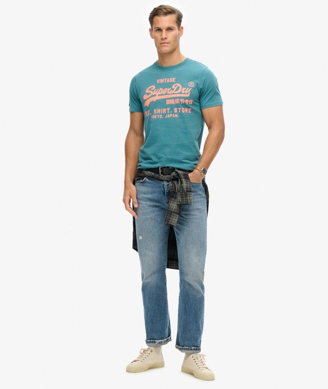 Neon Vintage Logo Graphic T-Shirt