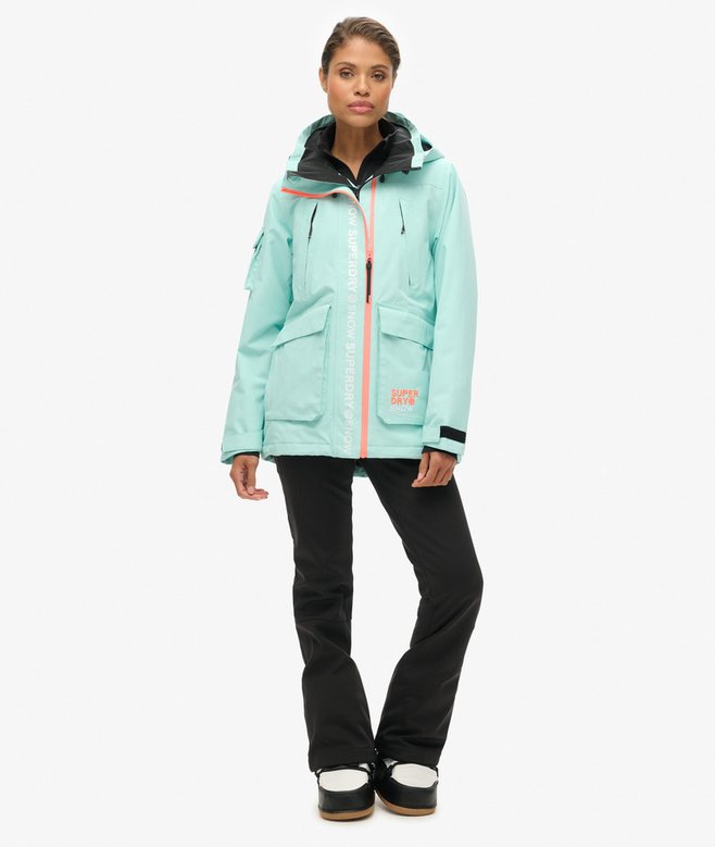 womens Ski Ultimate Rescue Jacket in CALI BLUE Superdry UK