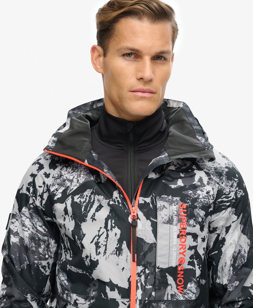 Veste De Ski Freestyle Superdry Homme - Coupe Classique - Noir Ou Bleu Marine - 9