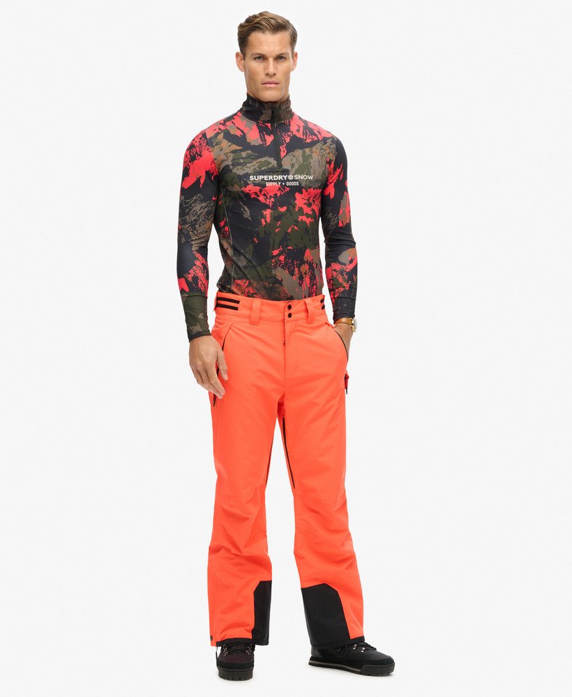 mens Freestyle Core Ski Trouser in Volcanic Orange | Superdry UK