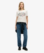 Vintage Floral Script Tee