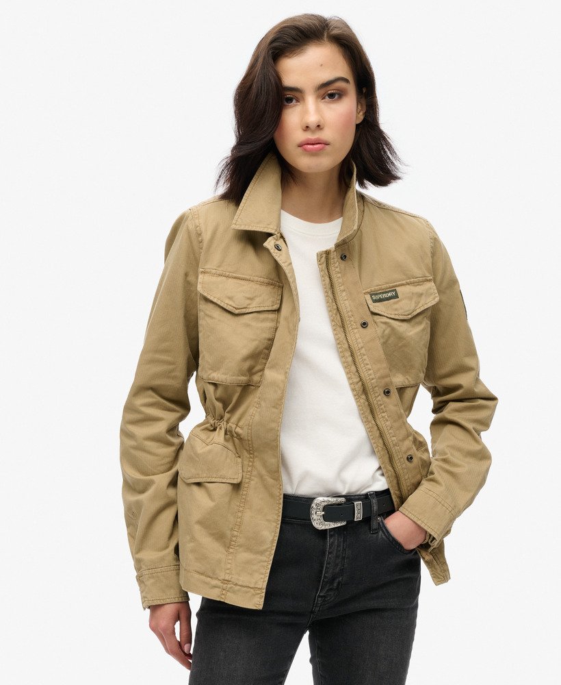 womens Military M65 Jacket in Classic Tan Brown | Superdry US