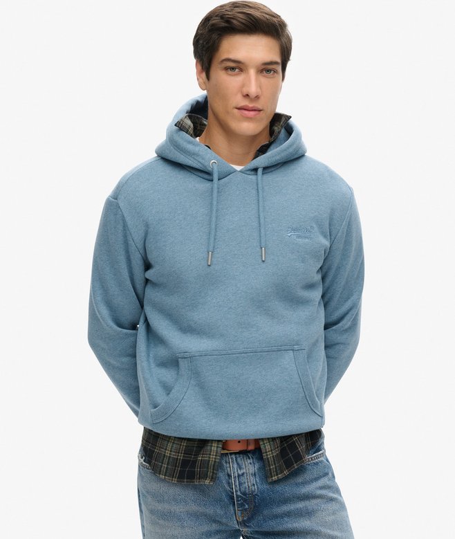 Mens - Baseball Crew Sweatshirt in Athletic Grey Marl/campus Green Marl