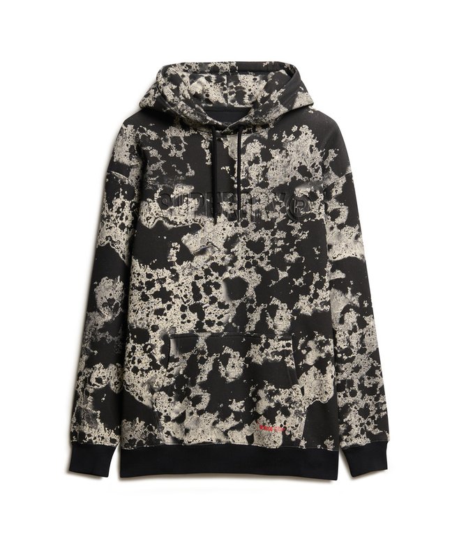 Oversize-Utility-Hoodie mit Tarnmuster und Logo strukturierter print