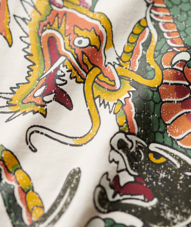Oversized Tattoo Graphic T-Shirt