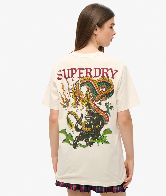 Oversized Tattoo Graphic T-Shirt