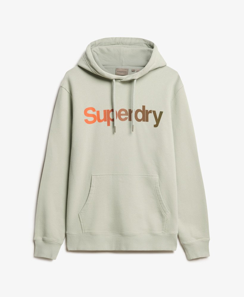 【Superdry】Puritan グレー Superdry ルーズ コア ロゴパーカー mens Core Logo Fade Loose Hoodie in Puritan Grey | Superdry UK
