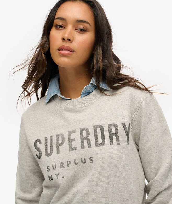 Oversized Surplus Graphic Crew Sweatshirt More Colours Available Price £29.99 Price reduced from £59.99 to You Save 50%