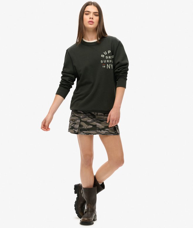 Oversized Surplus Graphic Crew Sweatshirt More Colours Available Price £29.99 Price reduced from £59.99 to You Save 50%
