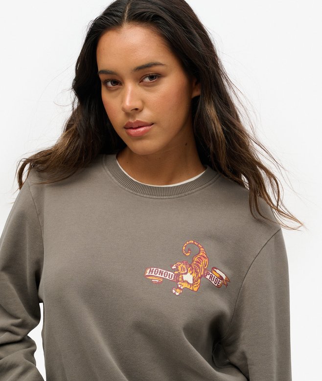 Oversized Tattoo Graphic Sweatshirt More Colours Available Price £29.99 Price reduced from £59.99 to You Save 50%
