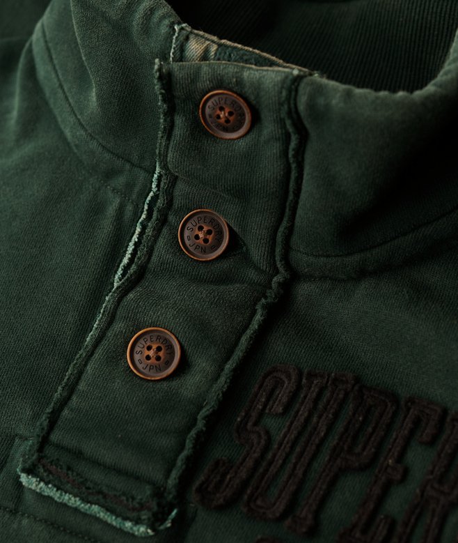 Vintage Athletic Half Button Jumper