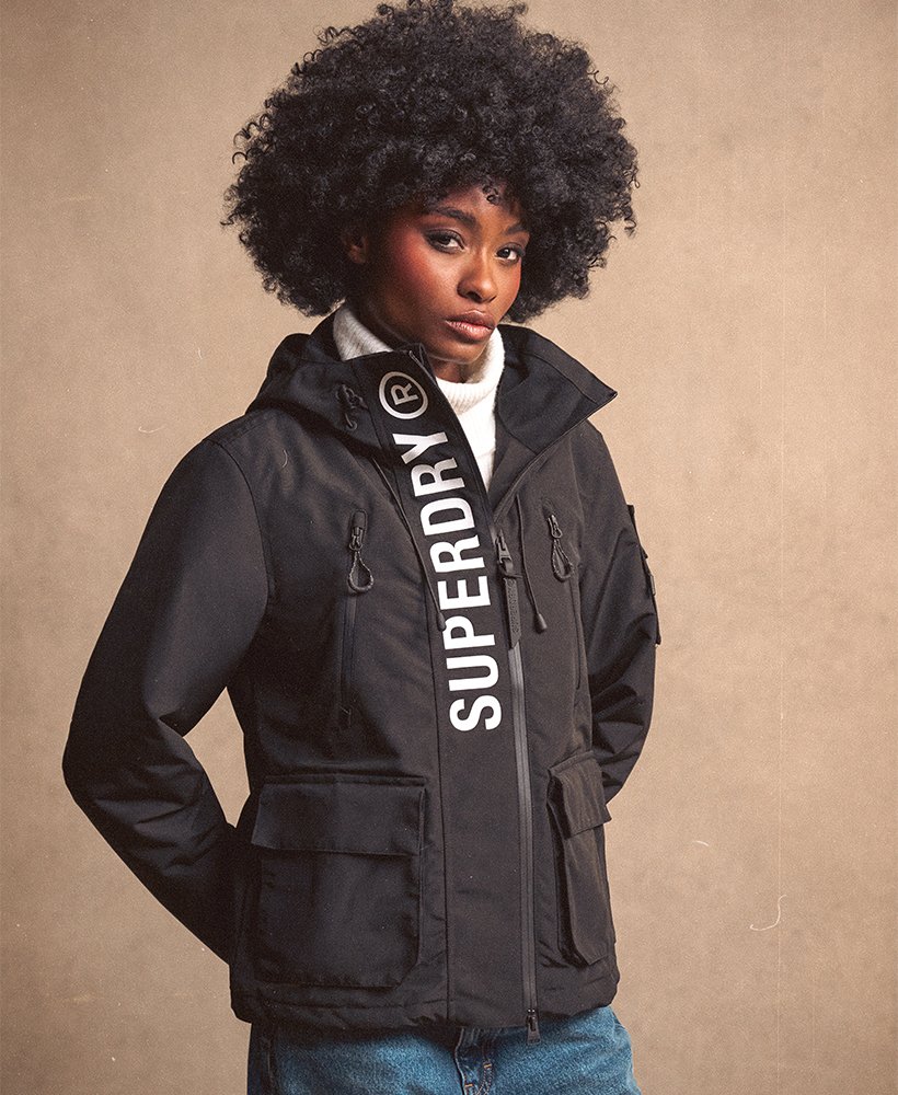 Hoodie Superdry Jacket With Thumb Holes Womens Hooded Ultimate SD