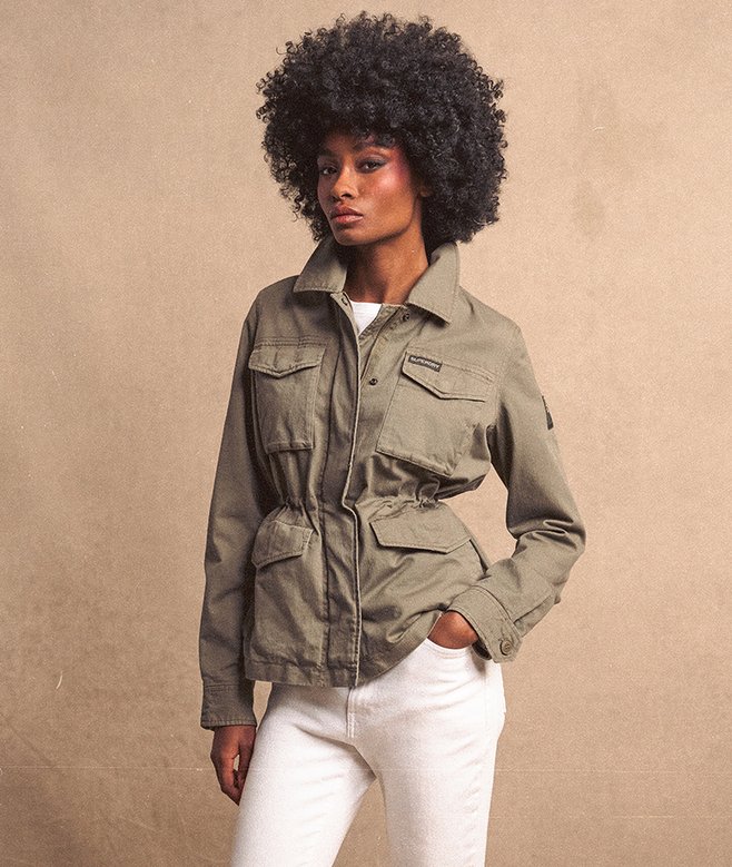 Veste Militaire Femme Brodee