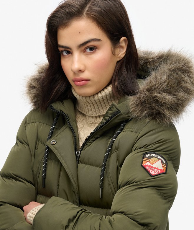 Everest Faux Fur Longline Coat