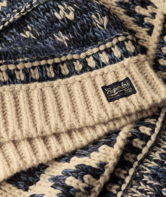 Ski Lodge Zip Neck Jumper