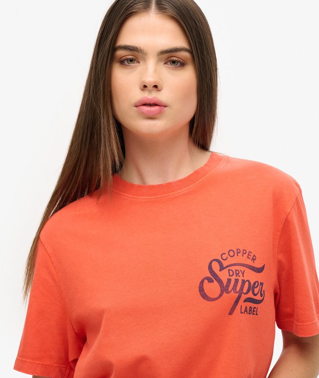 Oversized Copper Label Chest Graphic T-Shirt More Colours Available Price £13.49 Price reduced from £26.99 to You Save 50%