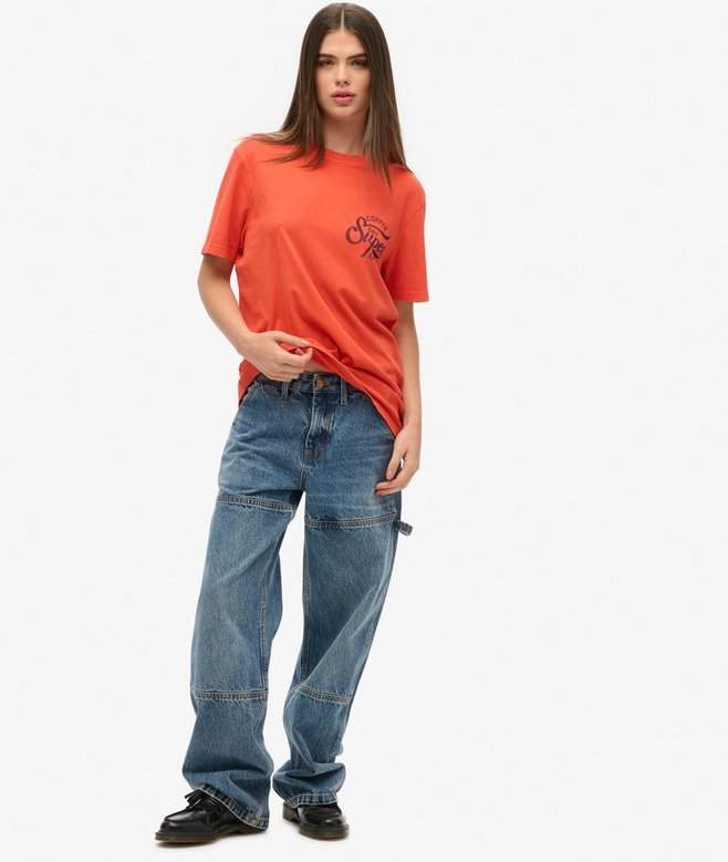 Oversized Copper Label Chest Graphic T-Shirt More Colours Available Price £13.49 Price reduced from £26.99 to You Save 50%