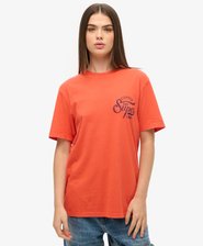 Oversized Copper Label T-shirt met print op de borst