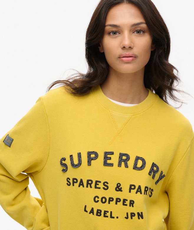 Oversized Workwear Applique Sweatshirt More Colours Available Price £29.99 Price reduced from £59.99 to You Save 50%