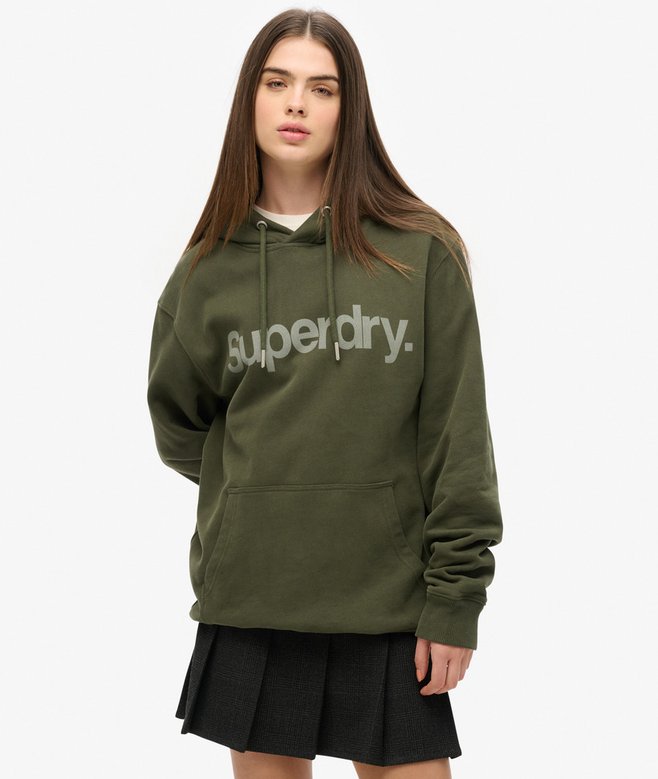 Sweat à capuche zippé à logo métallisé Luxebleu sargasses pour Femme