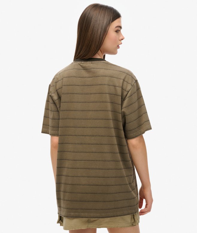 Oversized Textured Stripe Pocket T-Shirt More Colours Available Price £13.49 Price reduced from £26.99 to You Save 50%