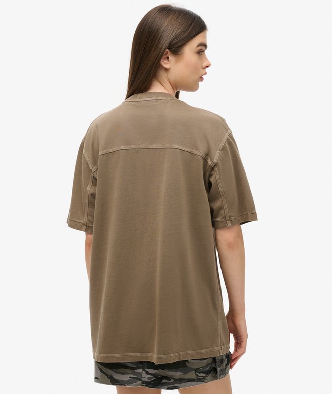 Oversized Contrast Stitch Pocket T-Shirt More Colours Available Price £13.49 Price reduced from £26.99 to You Save 50%