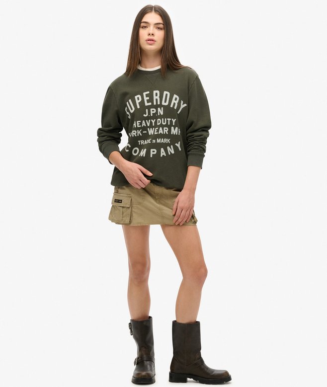 Oversized Machined Goods Workwear Crew Sweatshirt More Colours Available Price £27.49 Price reduced from £54.99 to You Save 50%