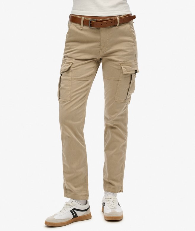 Mid Rise Slim Cargo Pants