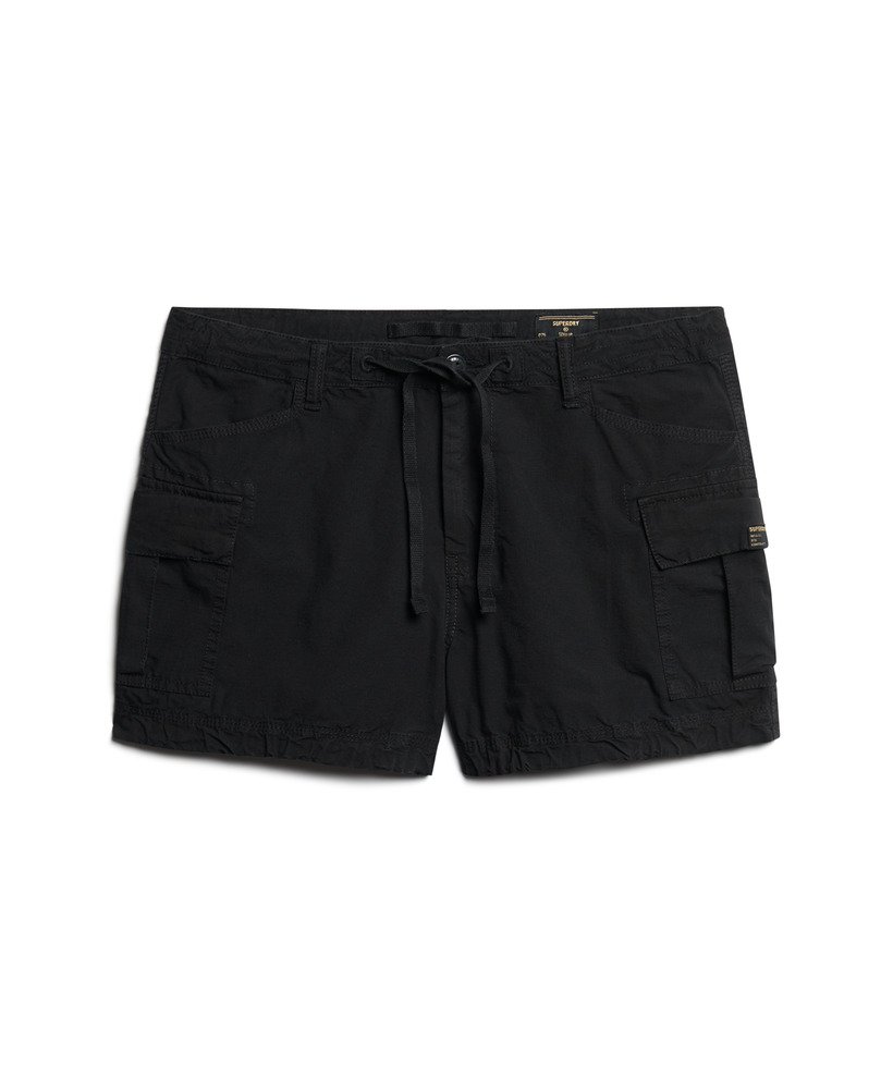 womens Cargo Shorts in Black | Superdry US