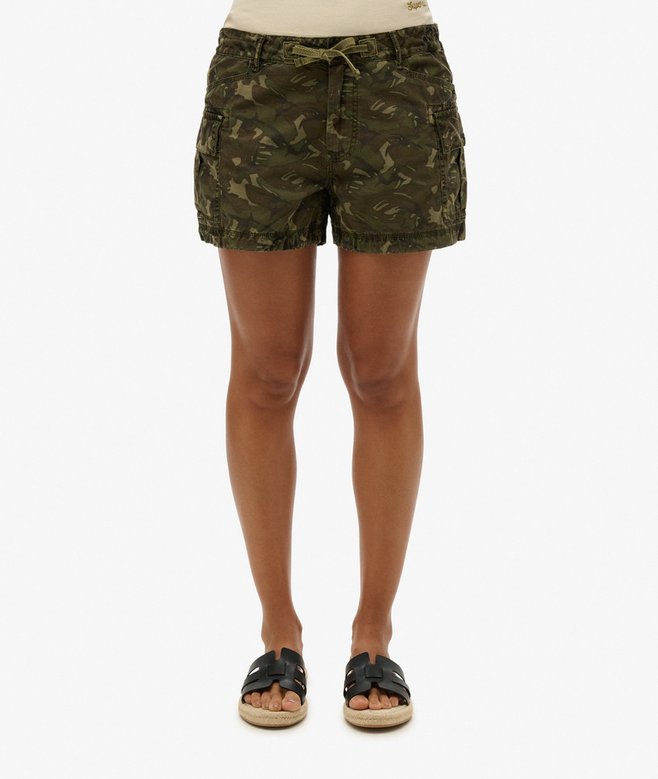 womens Cargo Shorts in Outline Camo Superdry UK — free download