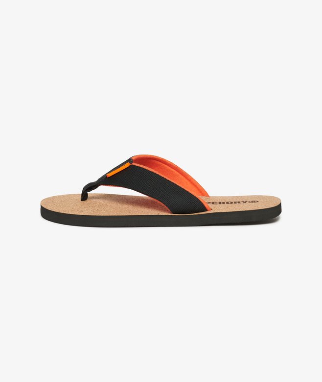 Cork Graphic Flip Flops