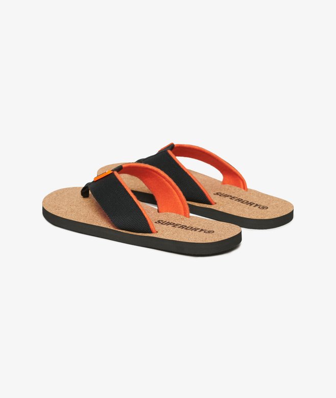 Cork Graphic Flip Flops
