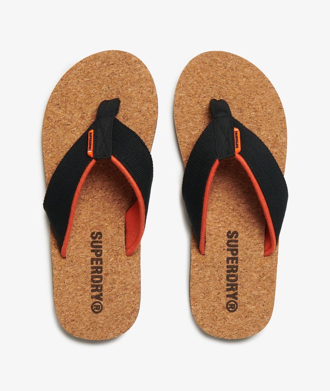 Cork Graphic Flip Flops