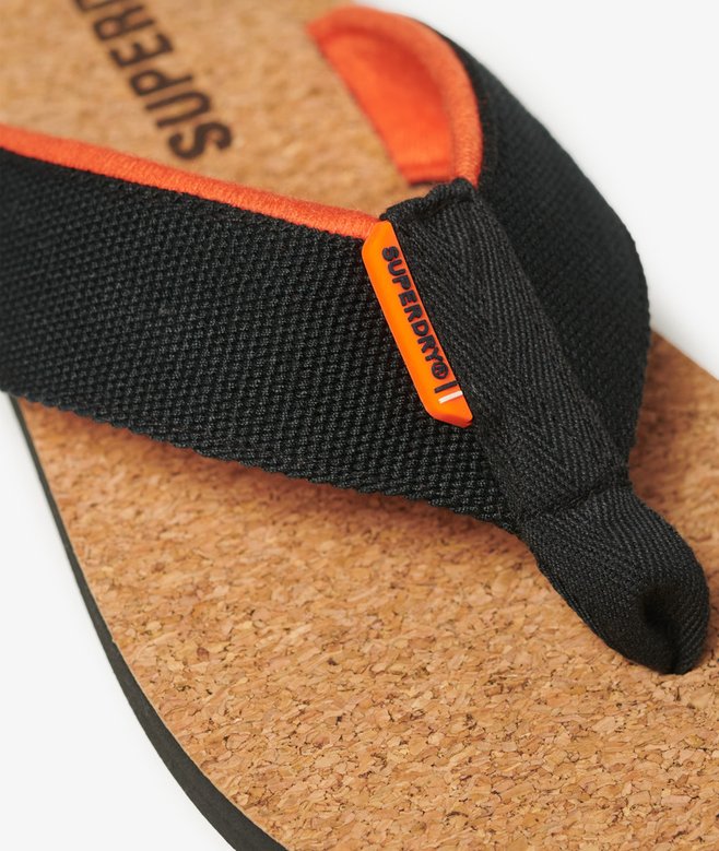Cork Graphic Flip Flops
