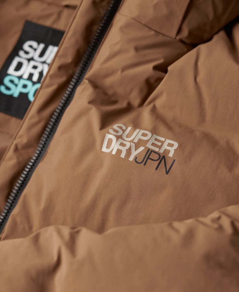 womens Hooded Boxy Puffer Jacket in Rawhide Brown | Superdry CA-EN