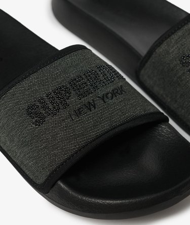 Sandales de piscine Luxe à strass Image 6